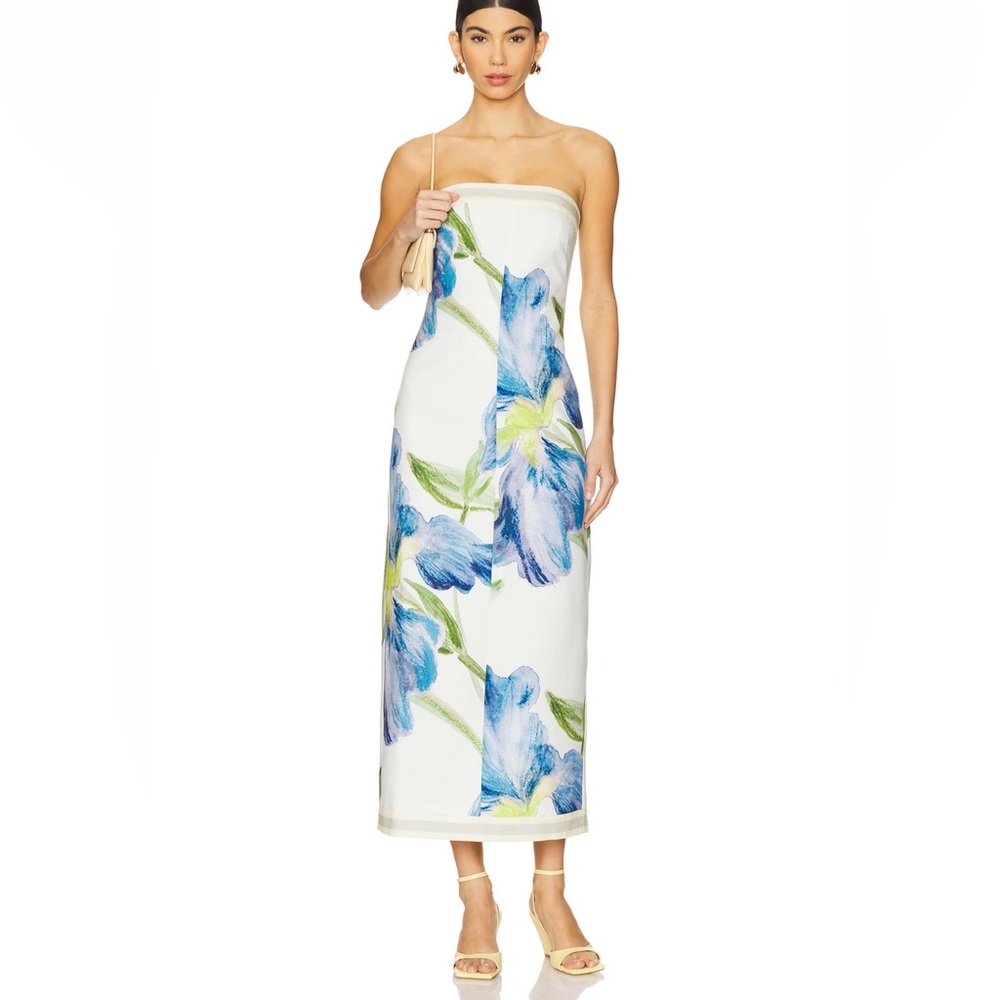 Significant Other Tess Midi Dress in Iris Bouquet NWT